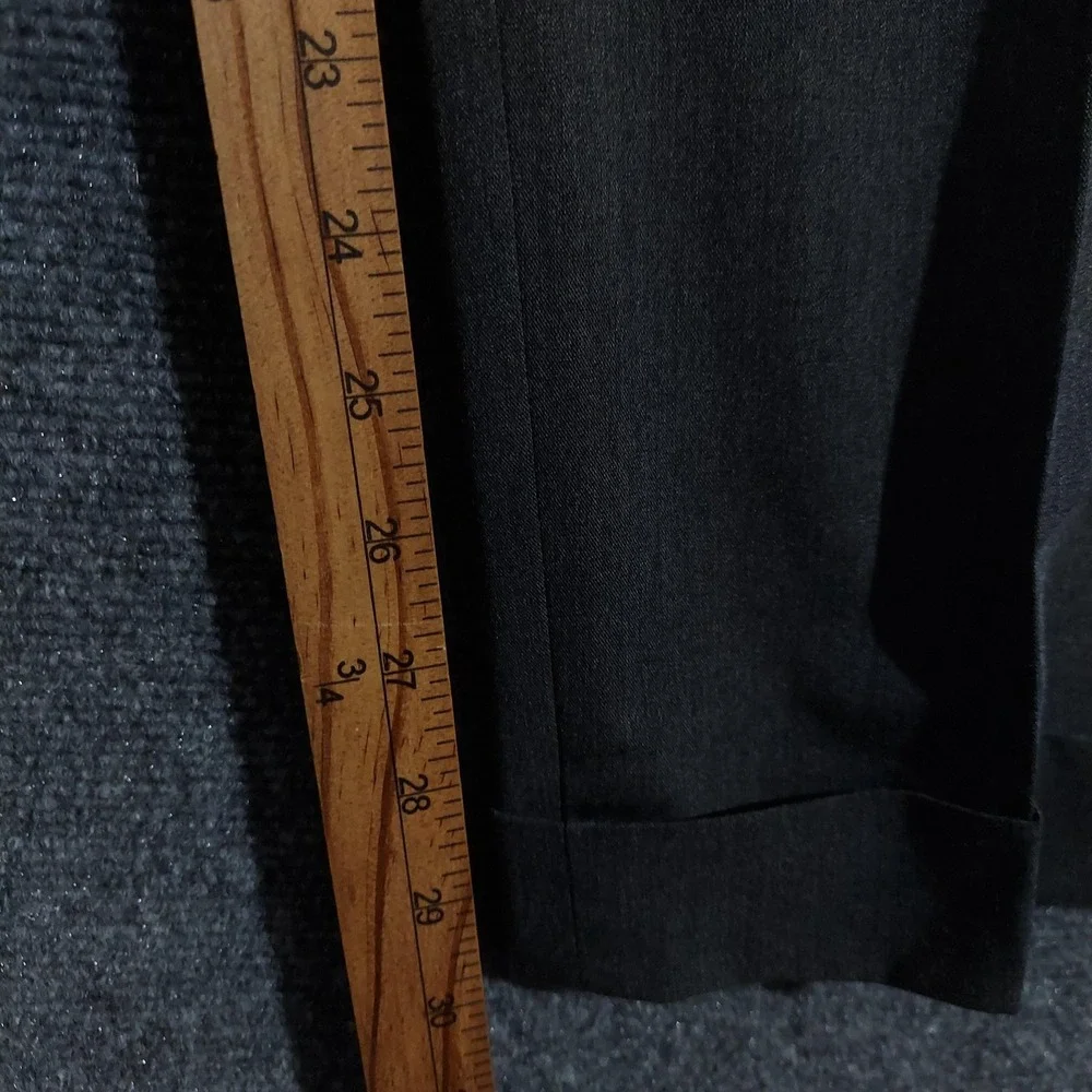 NEW Polo Ralph Lauren Dress Pants Mens 38x30 Gray Flat Front Stretch Wool Cuffed